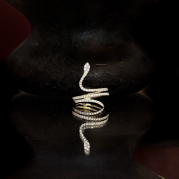 Diamond Snake Ring