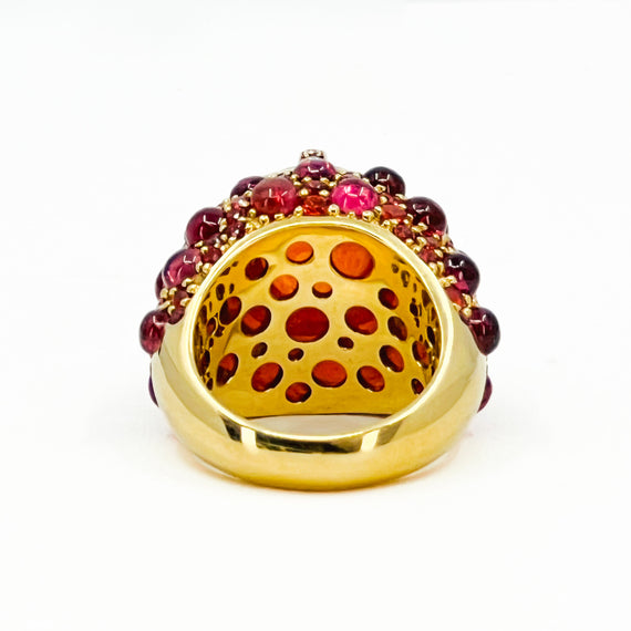 Mandarin Garnet Ring with Pink and Orange