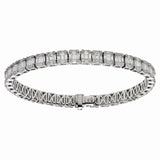 18k White Gold and Diamond Line Bracelet