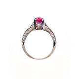 18kt White Gold Pink Spinel Ring