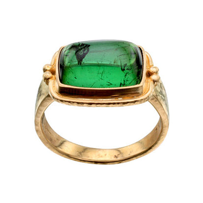 Green Tourmaline Ring