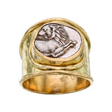 Greek Coin Cigar Band with Lion