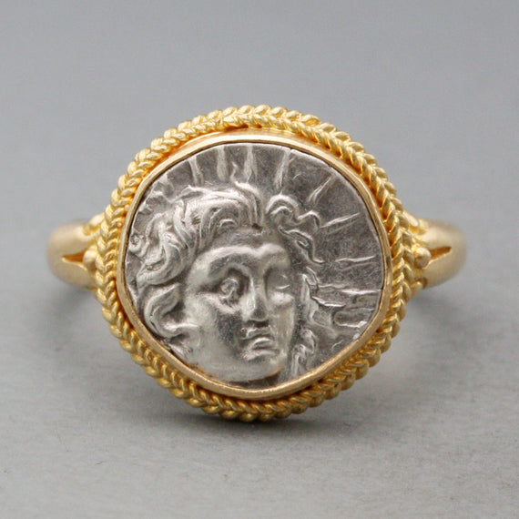 Ancient Rhodes Coin Ring