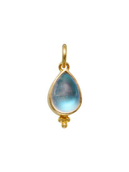 Blue Moonstone Charm