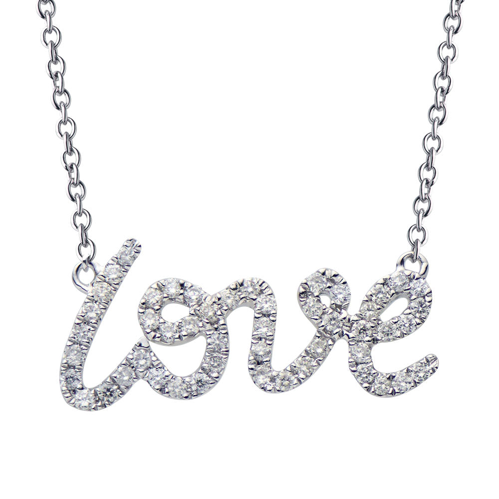 Diamond "love" Pendant