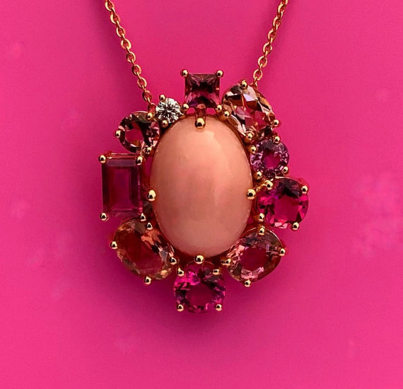 Peruvian Pink Opal Pendant