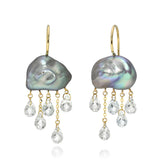 14KT Grey Monsoon Earrings
