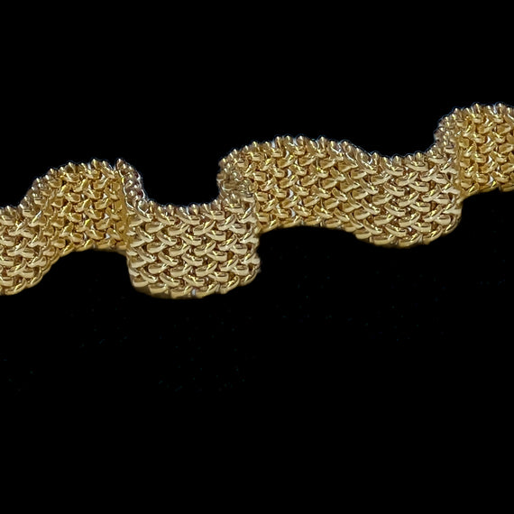 Gold Woven Mesh Bracelet