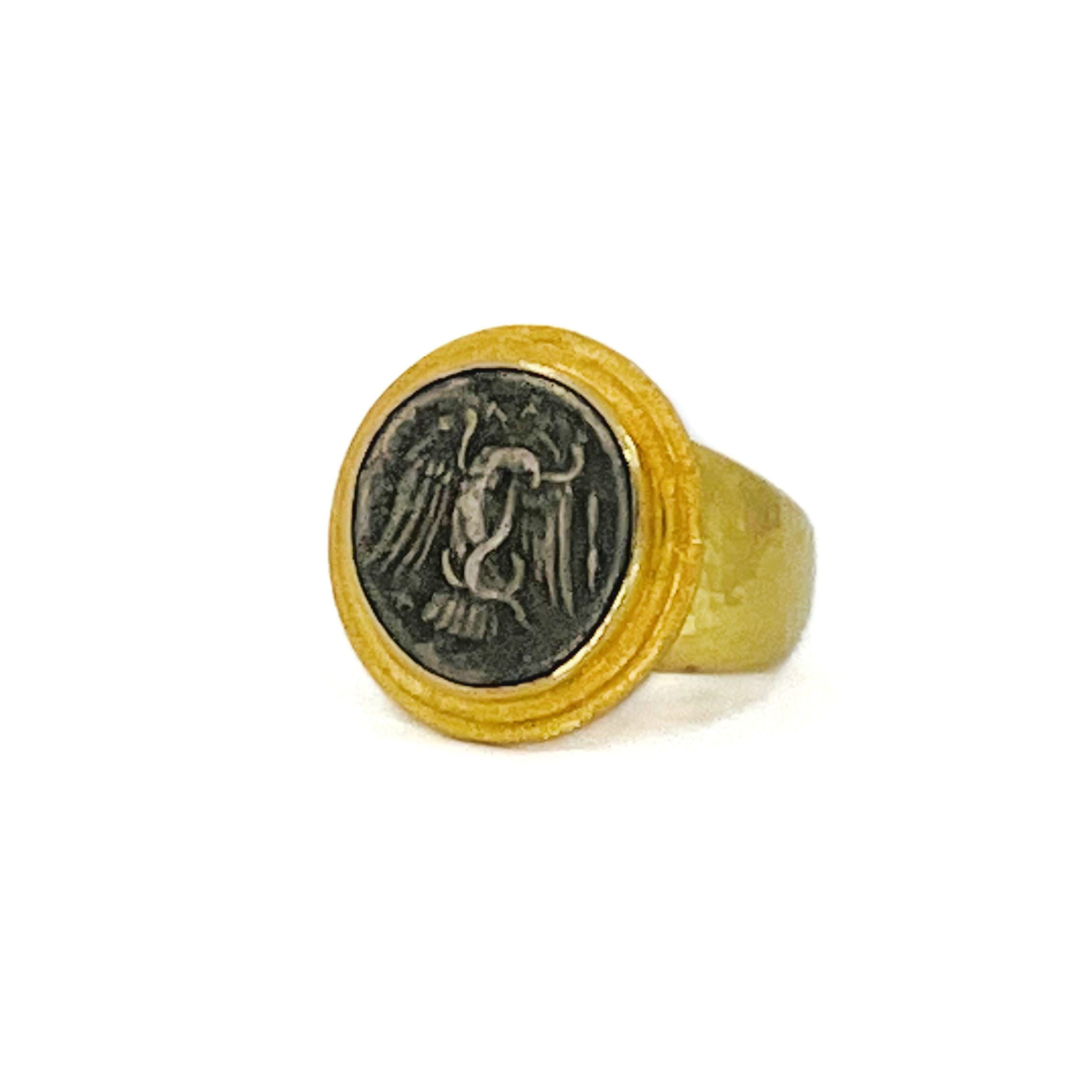 Gent’s Greek Coin Ring