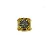 Greek Coin Cigar Band with Lion