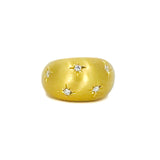 Gold and Diamond Bombe Ring